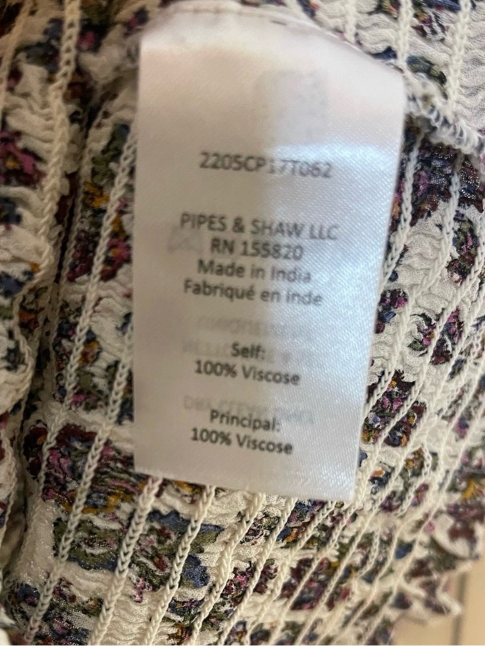 Veronica Beard Kali Cream Floral Smocked Blouse - Picture 4 of 6